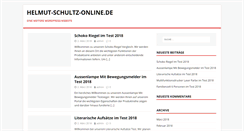 Desktop Screenshot of helmut-schultz-online.de